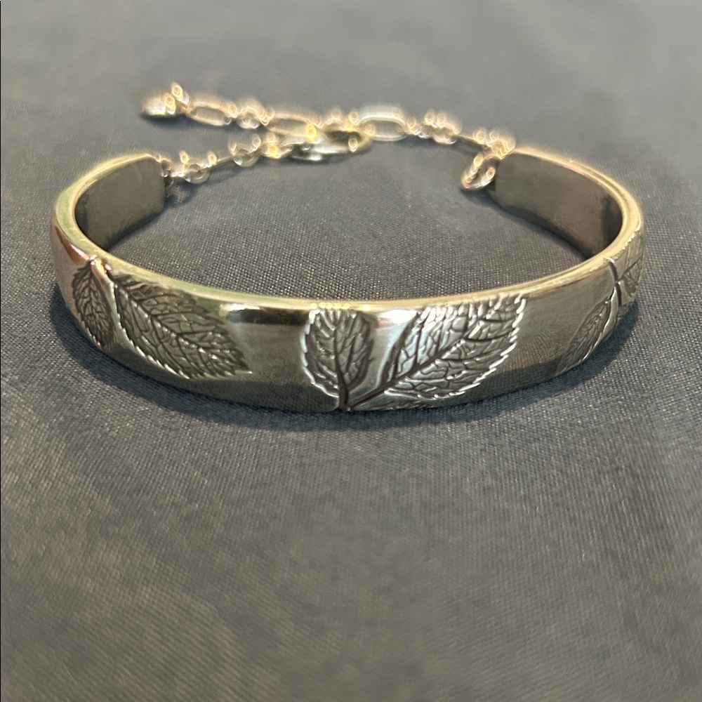 Brighton Natura Silver Leaf Bracelet